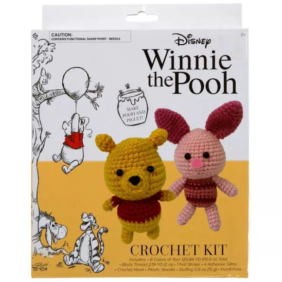 Disney Other - Disney Winnie the Pooh & Piglet Crochet Kit - NIB